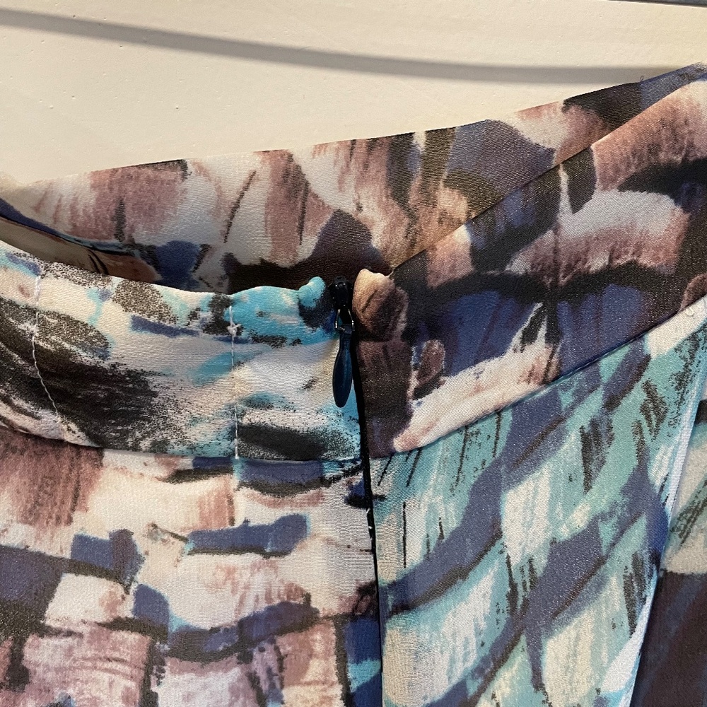 Pencey Feather-Print Long Silk Maxi Skirt - Picture 5 of 6